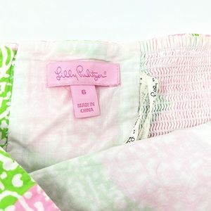 Lilly Pulitzer Peplum Strapless Top